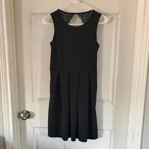 Elegant Black Sleeveless Kids Dress
